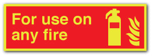 For use on any fire - Direct Signs