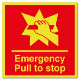 Emergency Pull to stop - Direct Signs