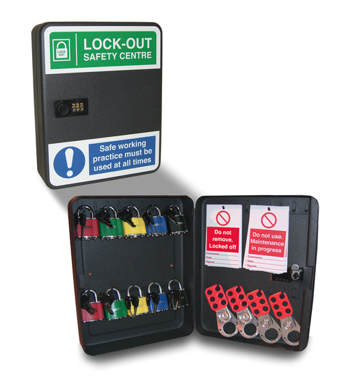 LOCK-OUT SAFETY CENTRE CABINET 10X LOCKS - Direct Signs