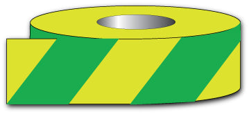 Green and photoluminescent Safety tape - Direct Signs