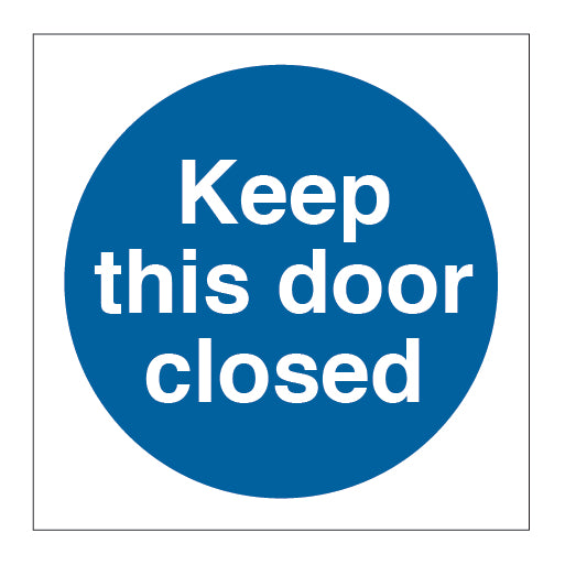 Keep This Door Closed Circle Sign - Direct Signs