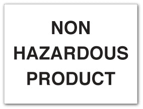 NON HAZARDOUS PRODUCT - Direct Signs