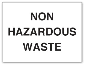 NON HAZARDOUS WASTE - Direct Signs