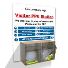 Visitor Safety Station | PPE Stations | Safety Signs 4 Less - View #6