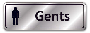 Prestige Silver - Gents + Symbol Sign - Direct Signs