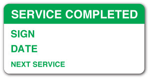 SERVICE COMPLETED...(Paper) - Direct Signs