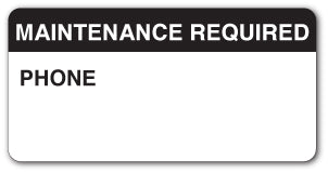 MAINTENANCE REQUIRED...(Paper) - Direct Signs