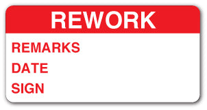 In House Rework Sign REWORK...(Vinyl) - Direct Signs