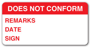 DOES NOT CONFORM...(Paper) - Direct Signs