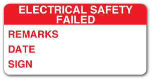 ELECTRICAL SAFETY FAILED...(Vinyl) - Direct Signs
