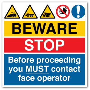BEWARE STOP - Direct Signs