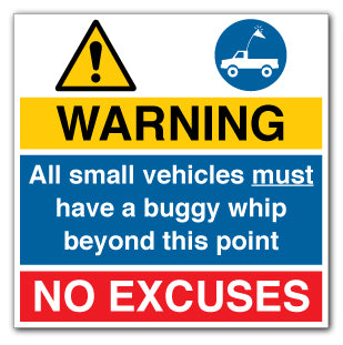 Buggy Whip Sign - Direct Signs