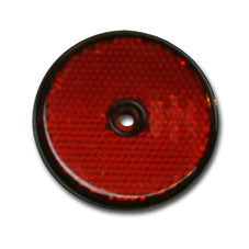60mm Circular Red Reflector - Direct Signs