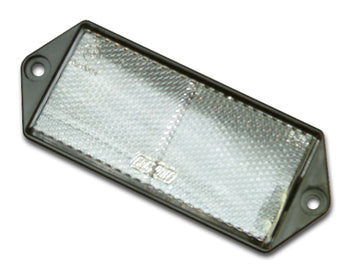 128mm x 50mm Rectangular White Reflector - Direct Signs