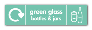 Green Glass Bottle and Jar Recycling - Direct Signs