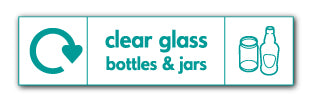 Clear Glass Bottle and Jar Recycling - Direct Signs