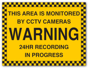 THIS AREA IS MONITORED BY CCTV CAMERAS... - Direct Signs