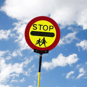 Stop Children Fold Up Lollipop inc Bag - Direct Signs