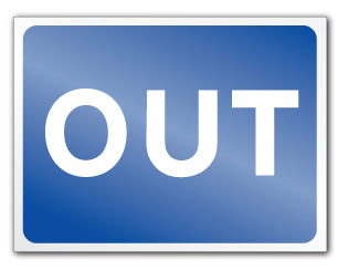 OUT (Self Adhesive) - Direct Signs