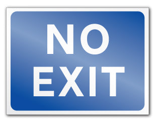 NO EXIT (Rigid PVC) - Direct Signs