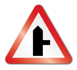 Side road right symbol (Self Adhesive) - Direct Signs