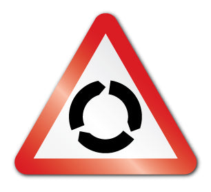 Roundabout symbol (Self Adhesive) - Direct Signs
