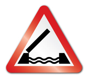 Opening swing bridge symbol (Self Adhesive) - Direct Signs