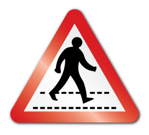 Pedestrian crossing symbol (Post/Fence Fix) - Direct Signs