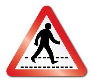 Pedestrian crossing symbol (Rigid PVC) - Direct Signs