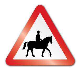 Horse and rider symbol (Post/Fence Fix) - Direct Signs