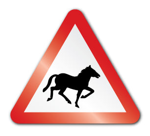 Wild horses symbol (Post/Fence Fix) - Direct Signs