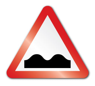 Uneven road symbol (Self Adhesive) - Direct Signs