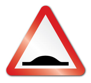 Speed hump symbol (Self Adhesive) - Direct Signs