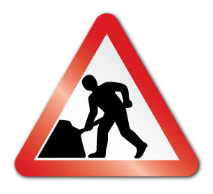 Men at work symbol (Post/Fence Fix) - Direct Signs
