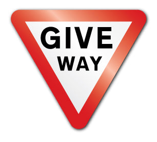 Give way 600mmx600mm (Rigid PVC) - Direct Signs
