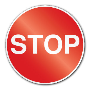 STOP 300mmx300mm (Rigid PVC) - Direct Signs