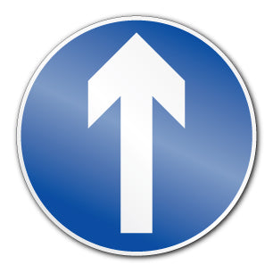 Ahead symbol (Self Adhesive) - Direct Signs