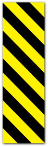 Black and Yellow Chevrons - Direct Signs
