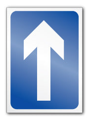 One way symbol (Post/Fence Fix) - Direct Signs