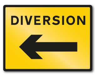 DIVERSION (arrow left) - Direct Signs