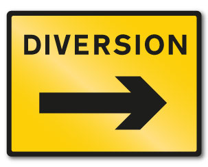 DIVERSION (arrow right) - Direct Signs