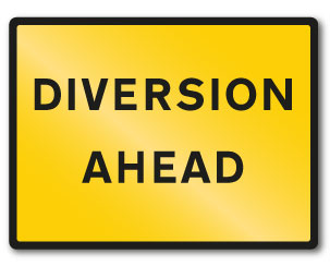 DIVERSION AHEAD - Direct Signs