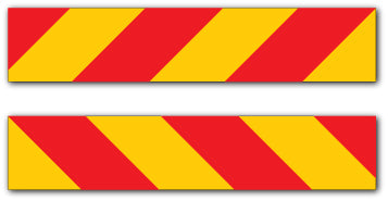 Red and Yellow Reflective Chevrons - Direct Signs