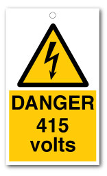 DANGER 415 Volts Signs - Direct Signs