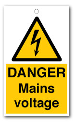 DANGER Mains Voltage Signs - Direct Signs