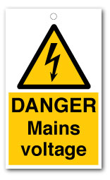 DANGER Mains Voltage Signs - Direct Signs