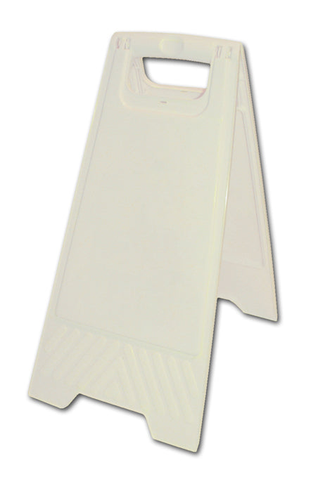 Bepsoke Message white double sided floor standing sign. - Direct Signs