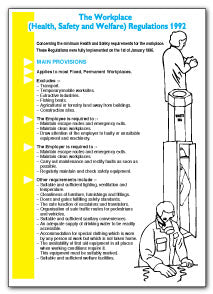 The Workplace (Health, Safety and Welfare) Regulations 1992 - Direct Signs