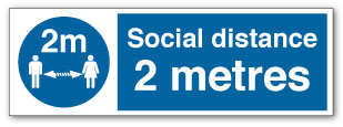 Social Distance Work Signs Social Distance - Direct Signs