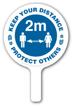 KEEP YOUR DISTANCE... (Paddle sign) - PDCV1 - Direct Signs